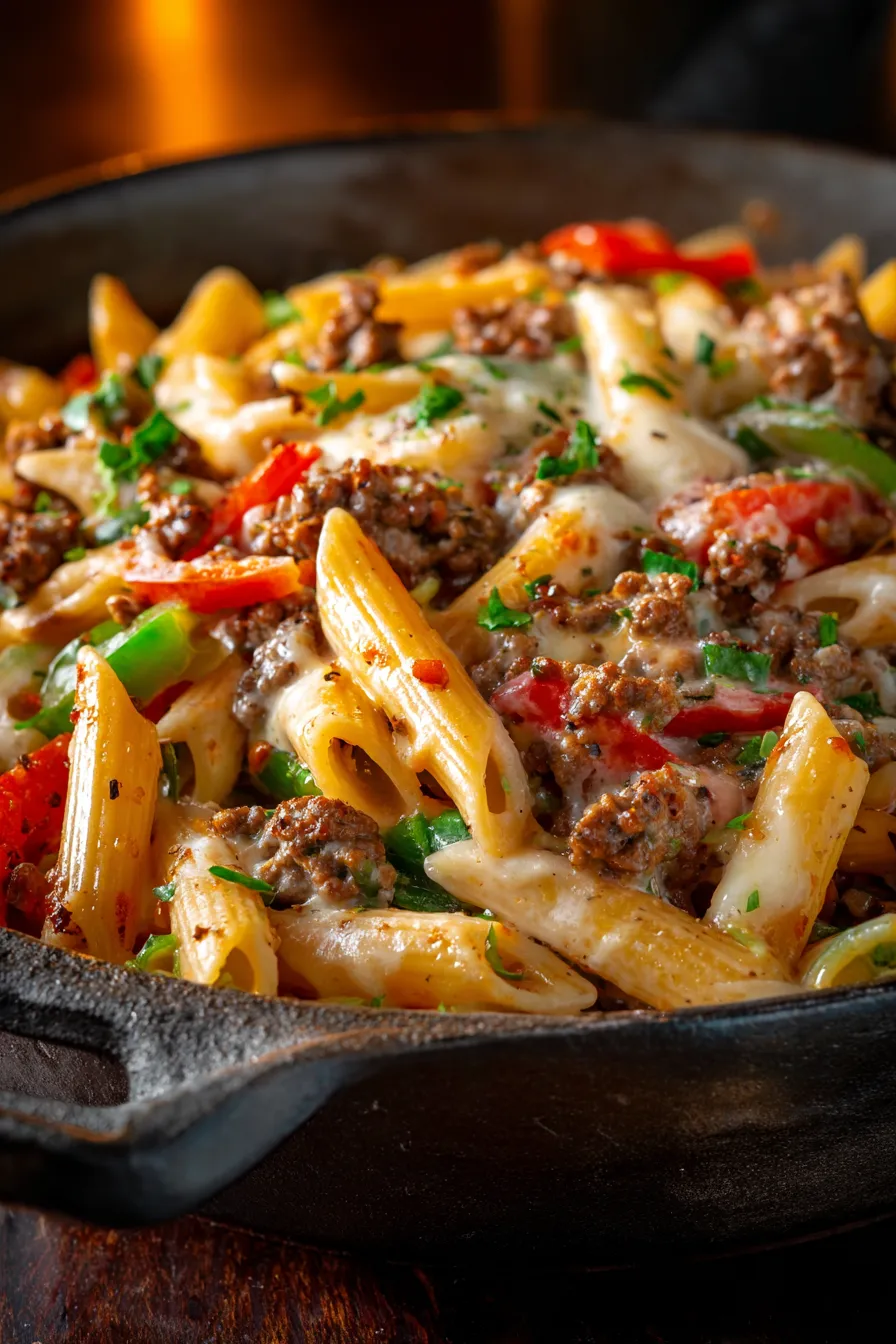 cheesy pasta family dinner