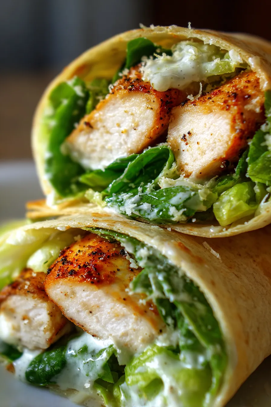 chicken caesar wraps ingredients