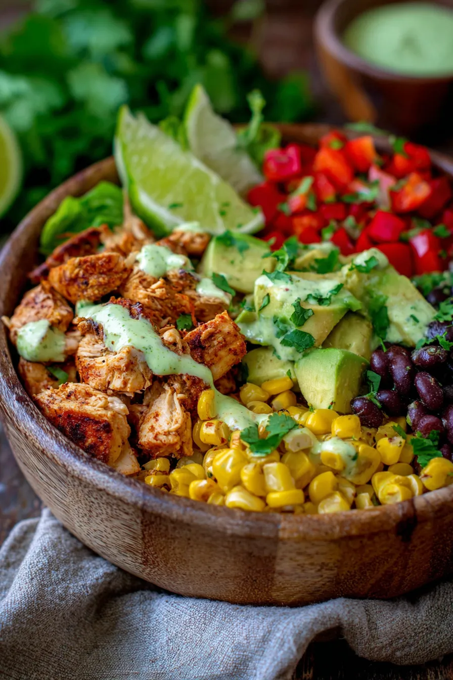 Chicken Salad-ingredients-bowl-mixed