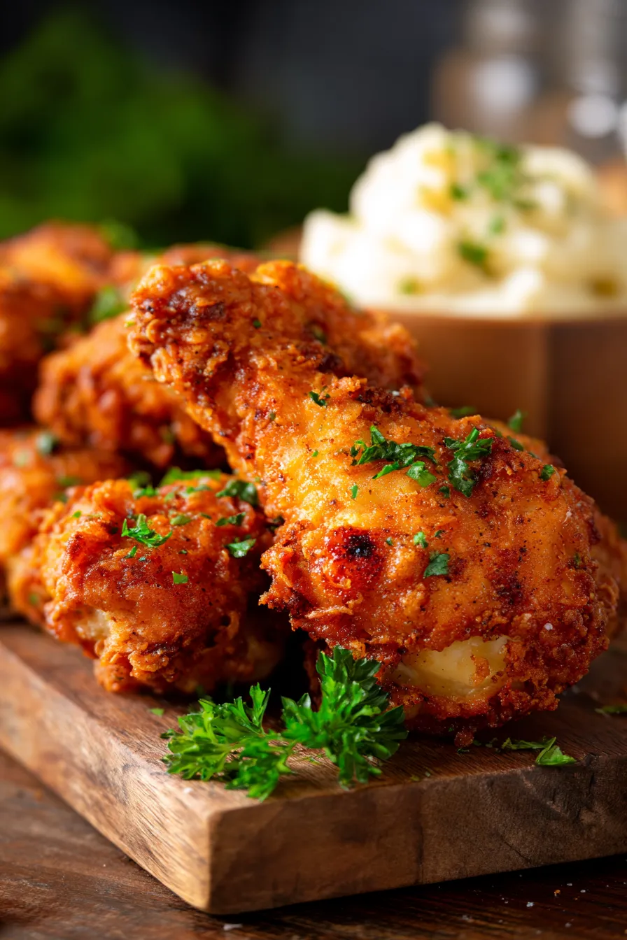 Country Fried Chicken with Crispy Coating-golden-texture