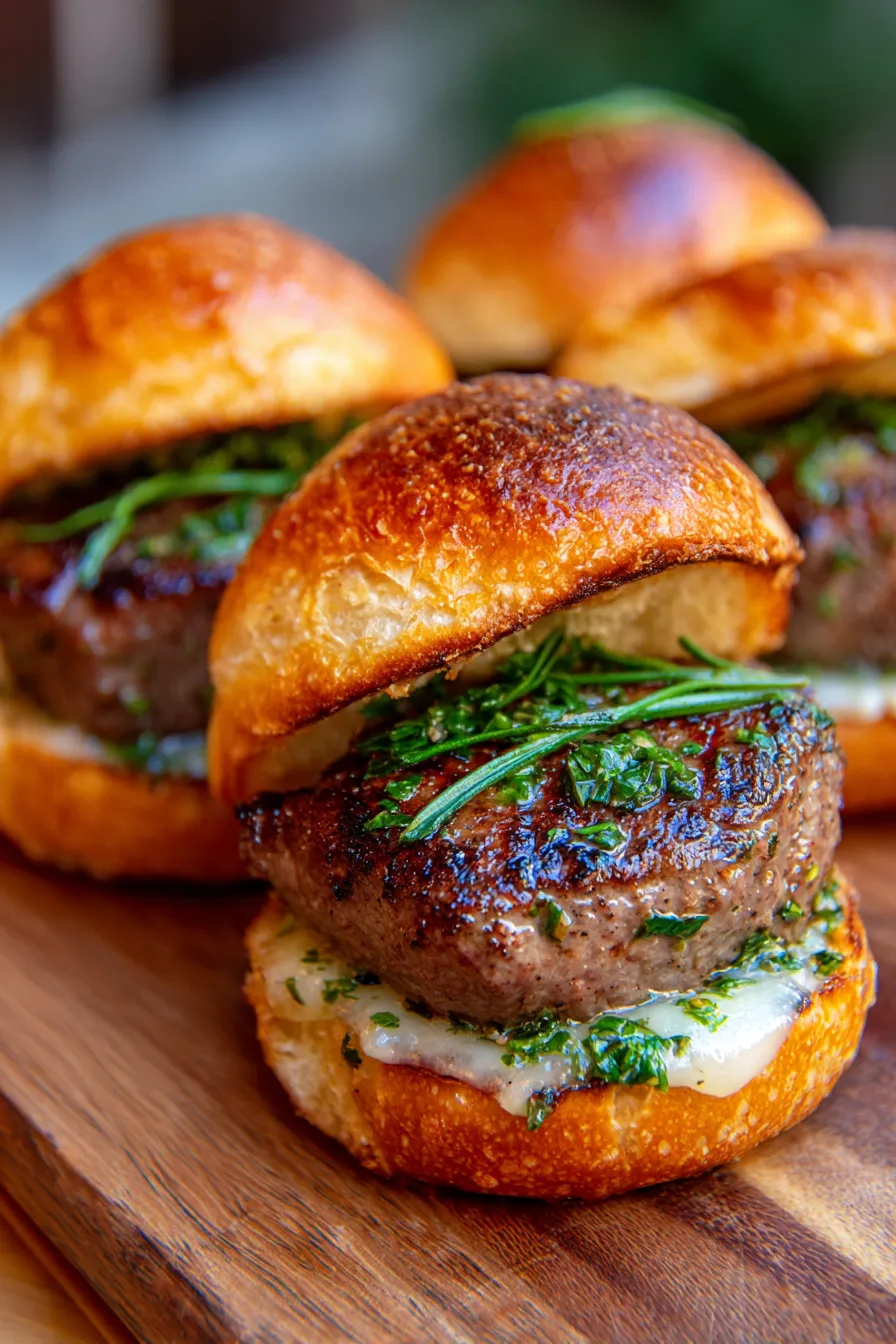 Cowboy Butter Steak Sliders-buns-melted-cheese