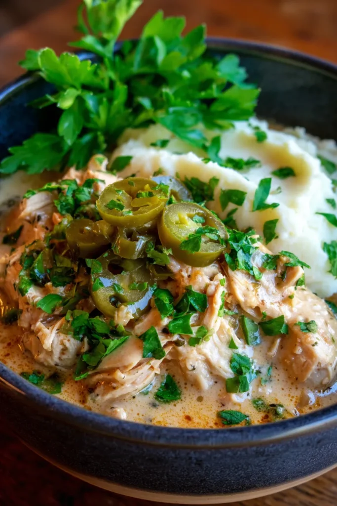 Creamy Crockpot Pepperoncini Chicken: Easy Weeknight Meal