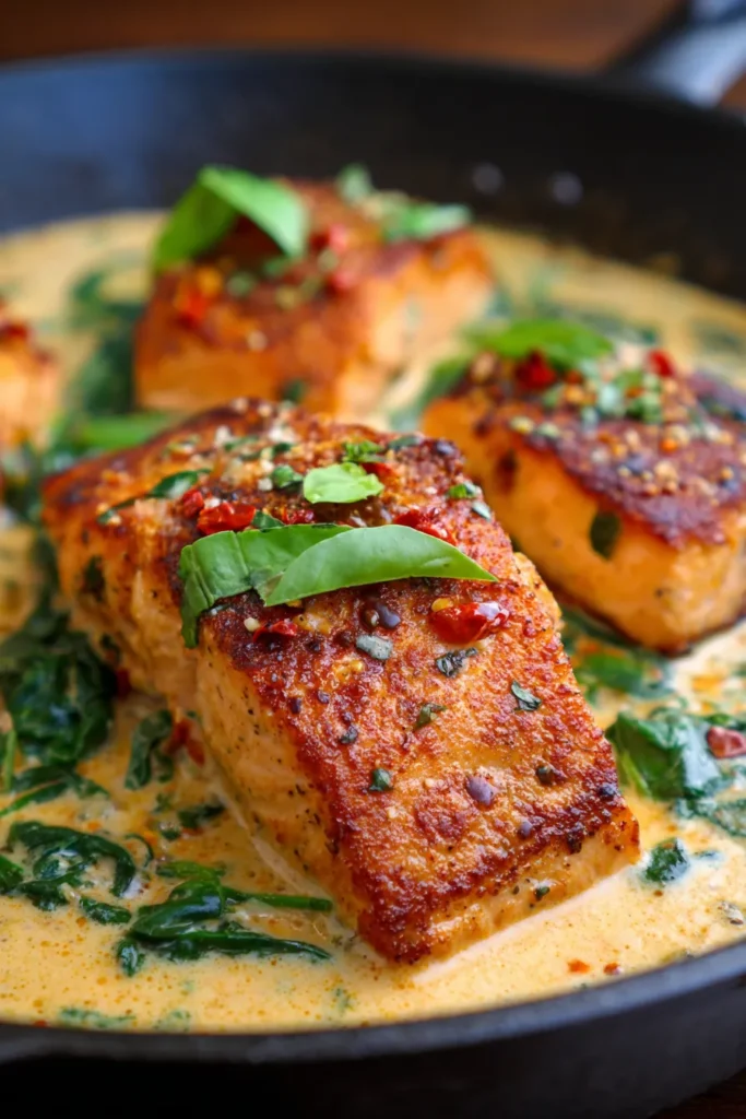 Easy Creamy Tuscan Salmon Skillet: Your New Weeknight Favorite!