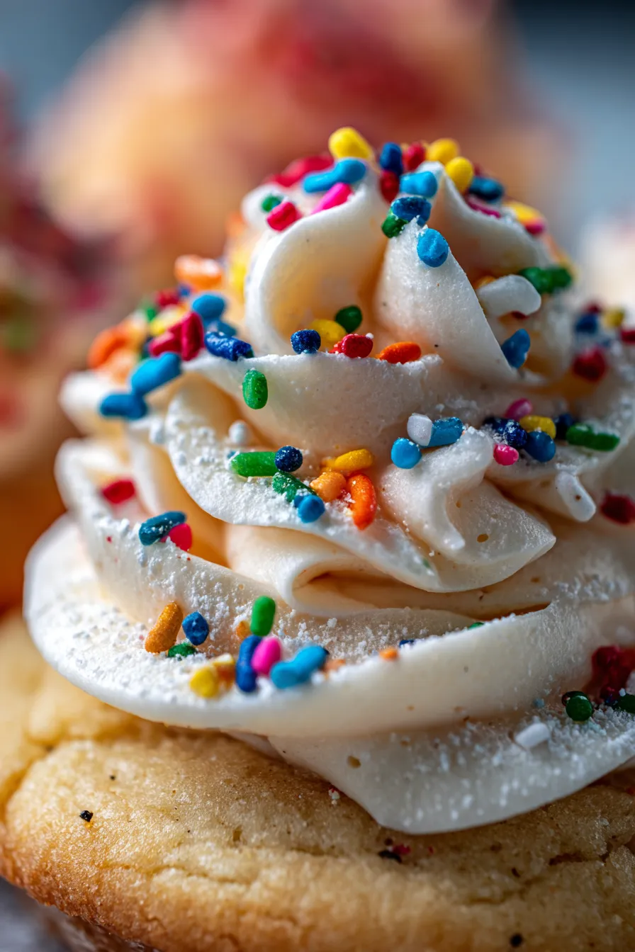 creamy vanilla frosting texture