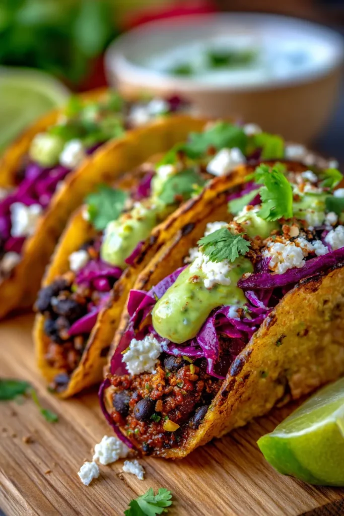 Crispy Black Bean Tacos: Easy Vegetarian Dinner Recipe
