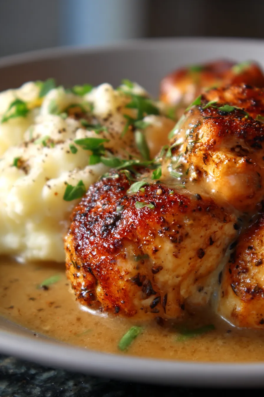 Crockpot Chicken and Gravy (Classic Comfort Meal)-ingredients-prep shot