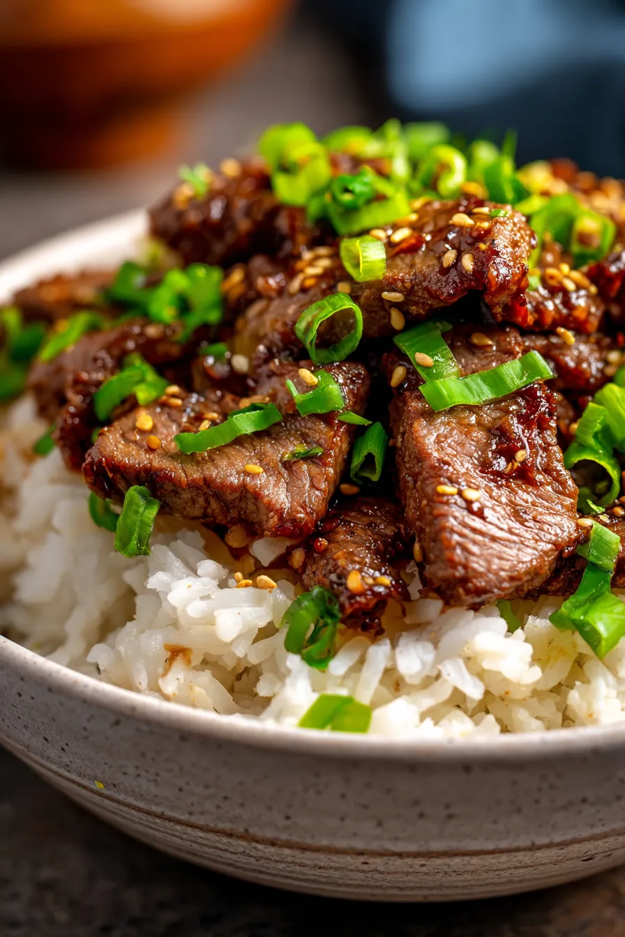 Crockpot Mongolian Beef with Rich Savory Sauce-sauce-closeup