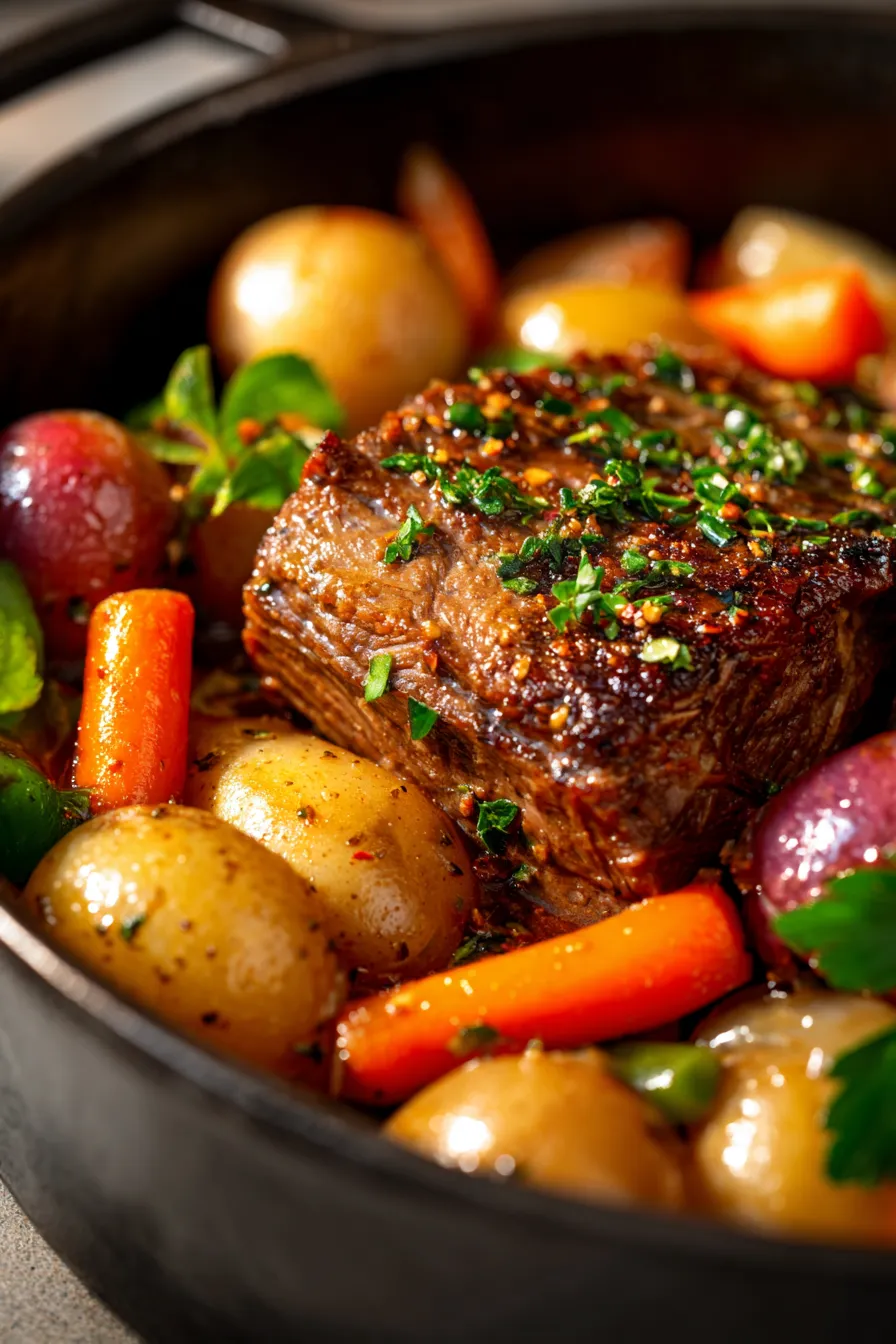 Dutch Oven Pot Roast (One-Pot Dinner)-texture-closeup