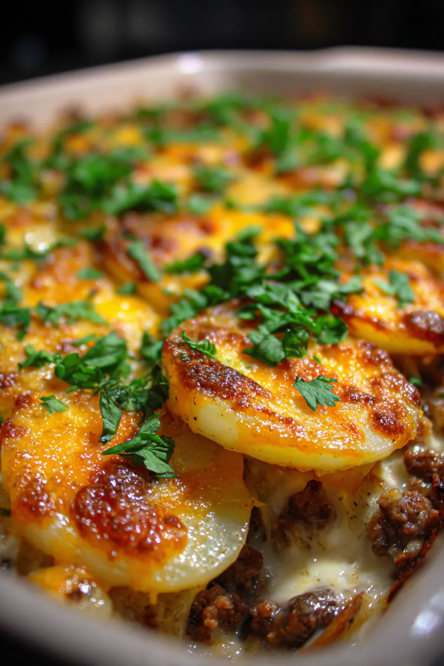 Easy Hobo Casserole with Ground Beef-ingredients-mise en place