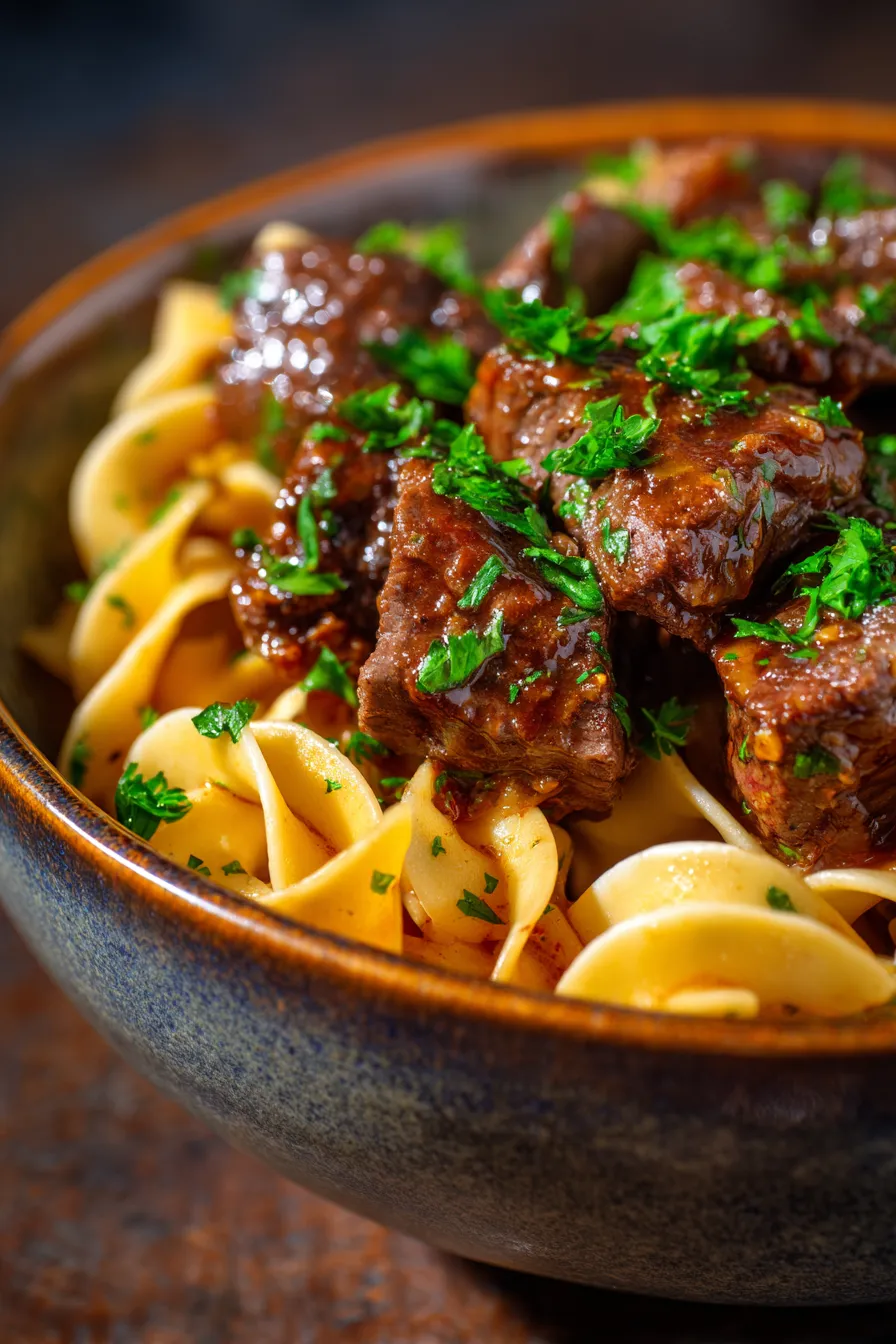 Foolproof Beef Tips and Noodles-ingredients-rustic