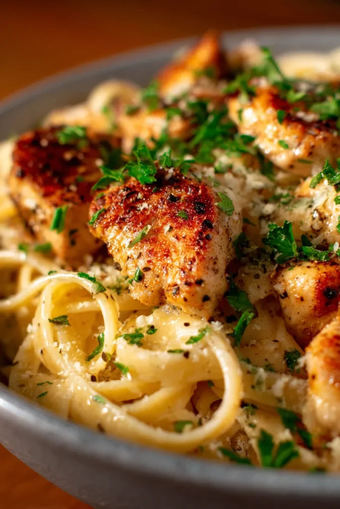 Easy Garlic Parmesan Chicken Pasta – A Cozy Family Favorite!