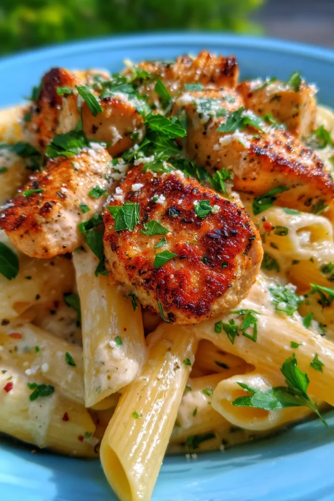 One-Pan Garlic Parmesan Chicken Pasta: Easy Healthy Dinner