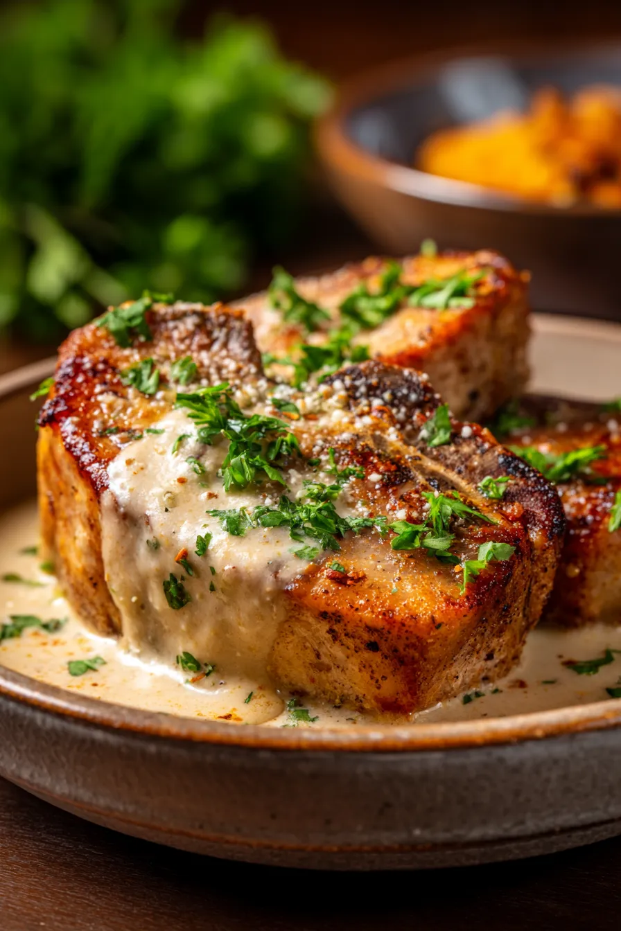 Garlic Parmesan Sauce, creamy texture, close-up, simmering