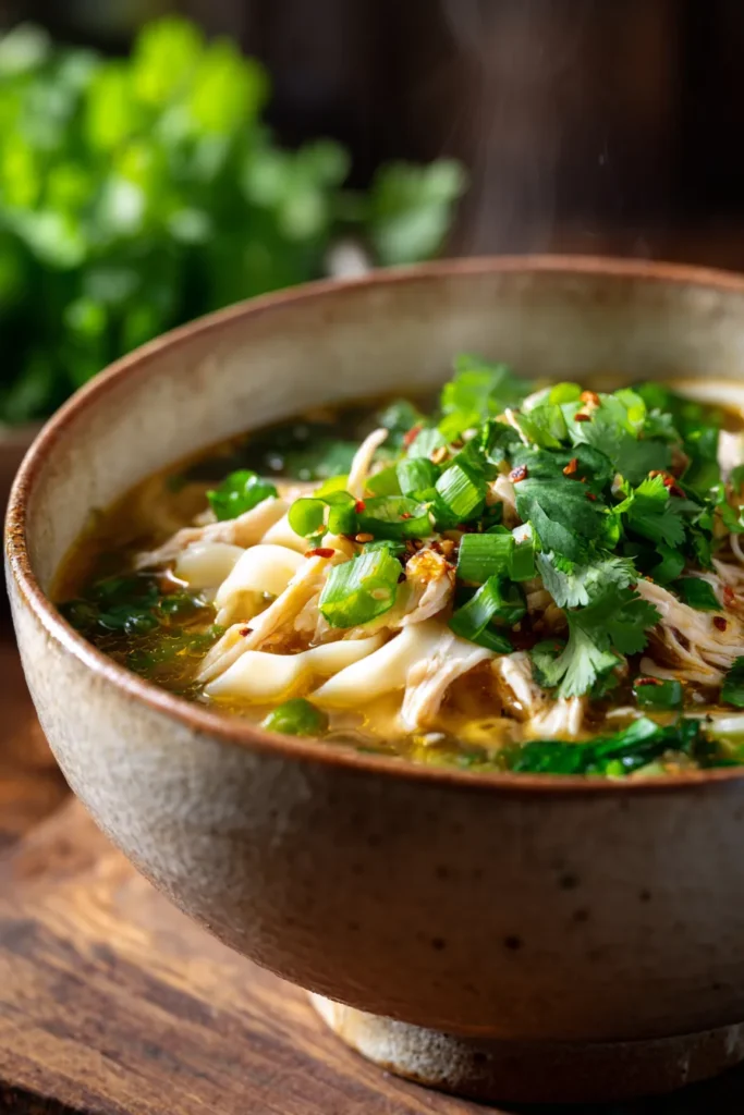 Cozy Ginger Garlic Chicken Noodle Soup – Ultimate Comfort