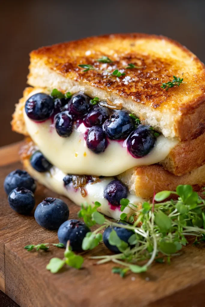 Gourmet Blueberry Grilled Cheese: Sweet & Savory Dream