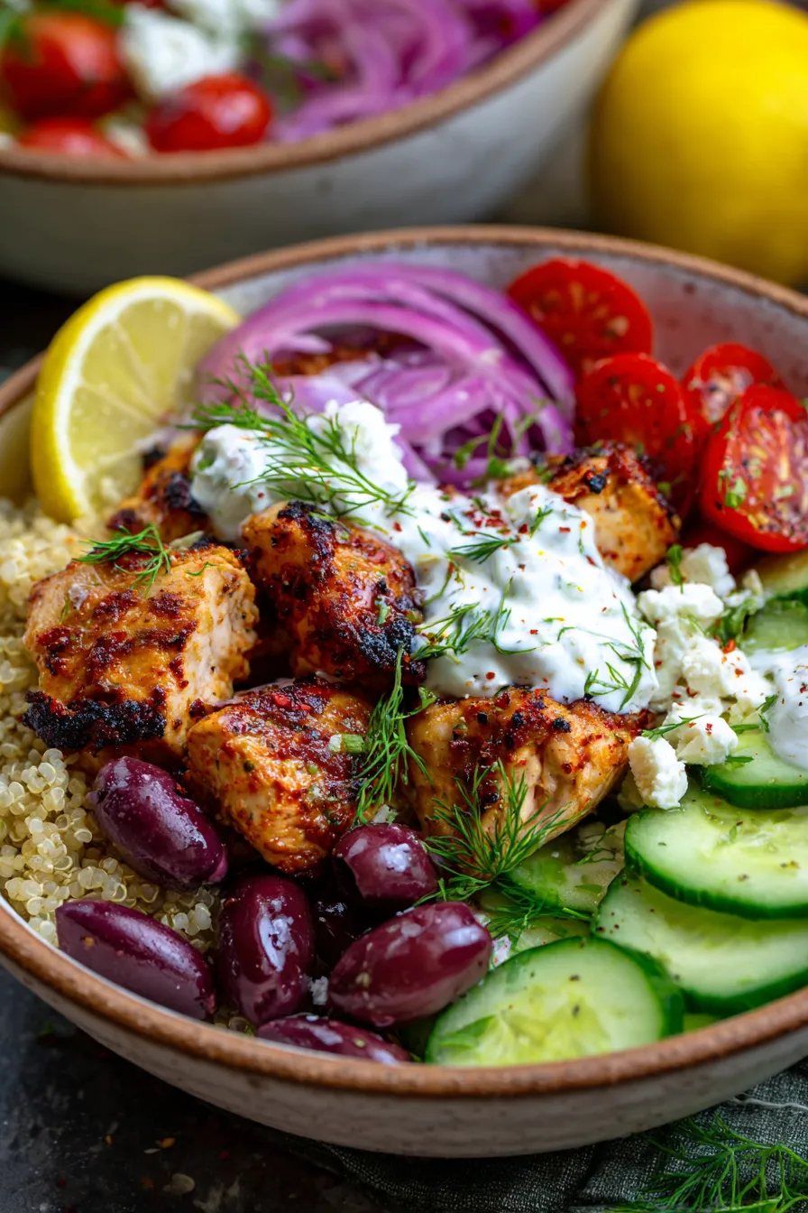 Greek Chicken Bowls (Easy Clean Eating Meal Prep)-mealprep-containers-organized