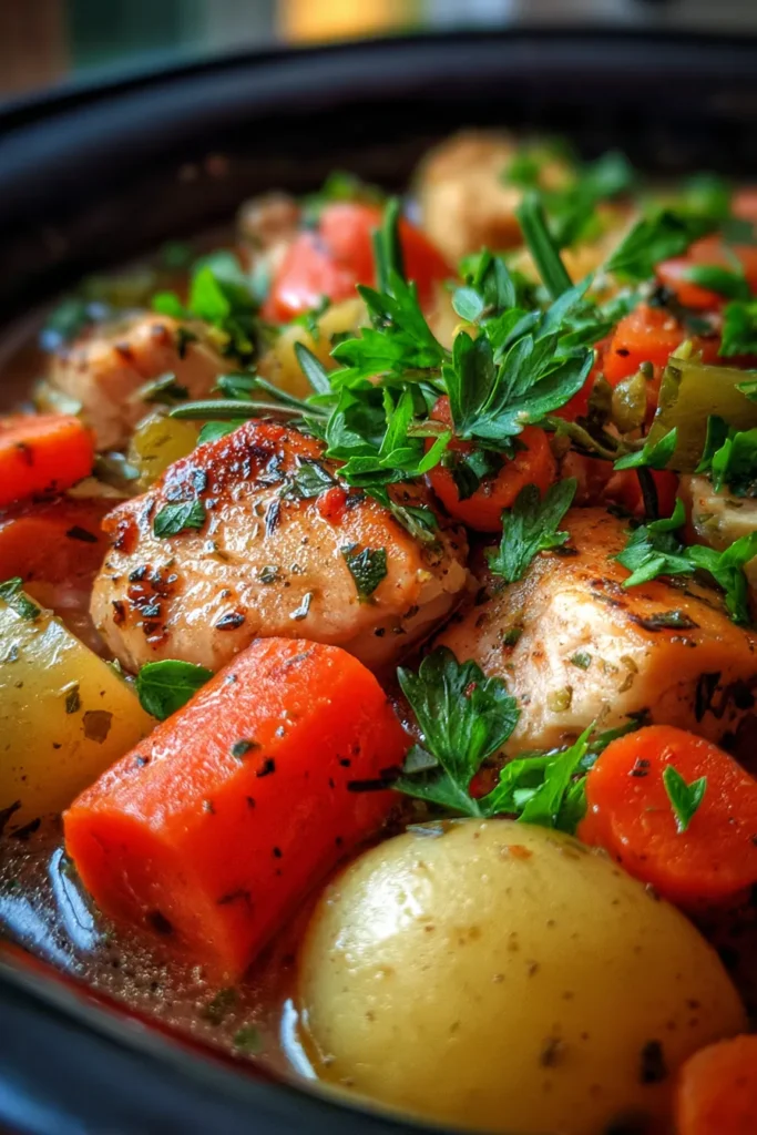 Cozy Crockpot Chicken Stew: Easy Family Dinner Recipe