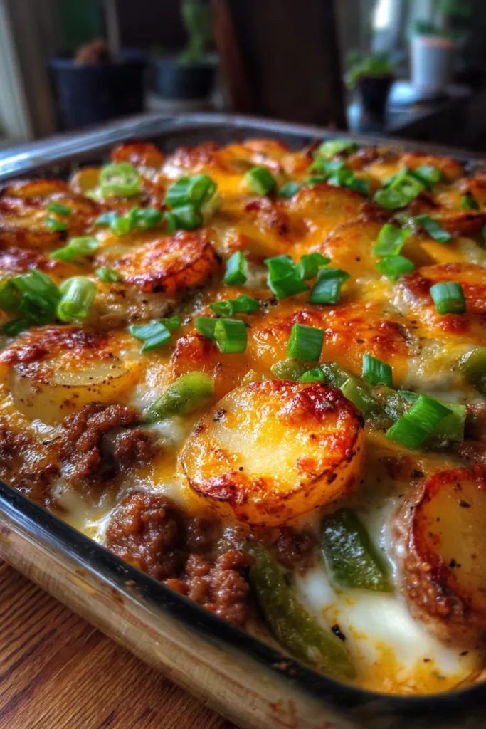 Hobo Casserole with Ground Beef & Potatoes | Easy Family Dinner