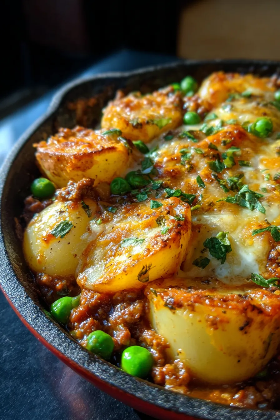 Hobo Casserole with Ground Beef-serving-portion