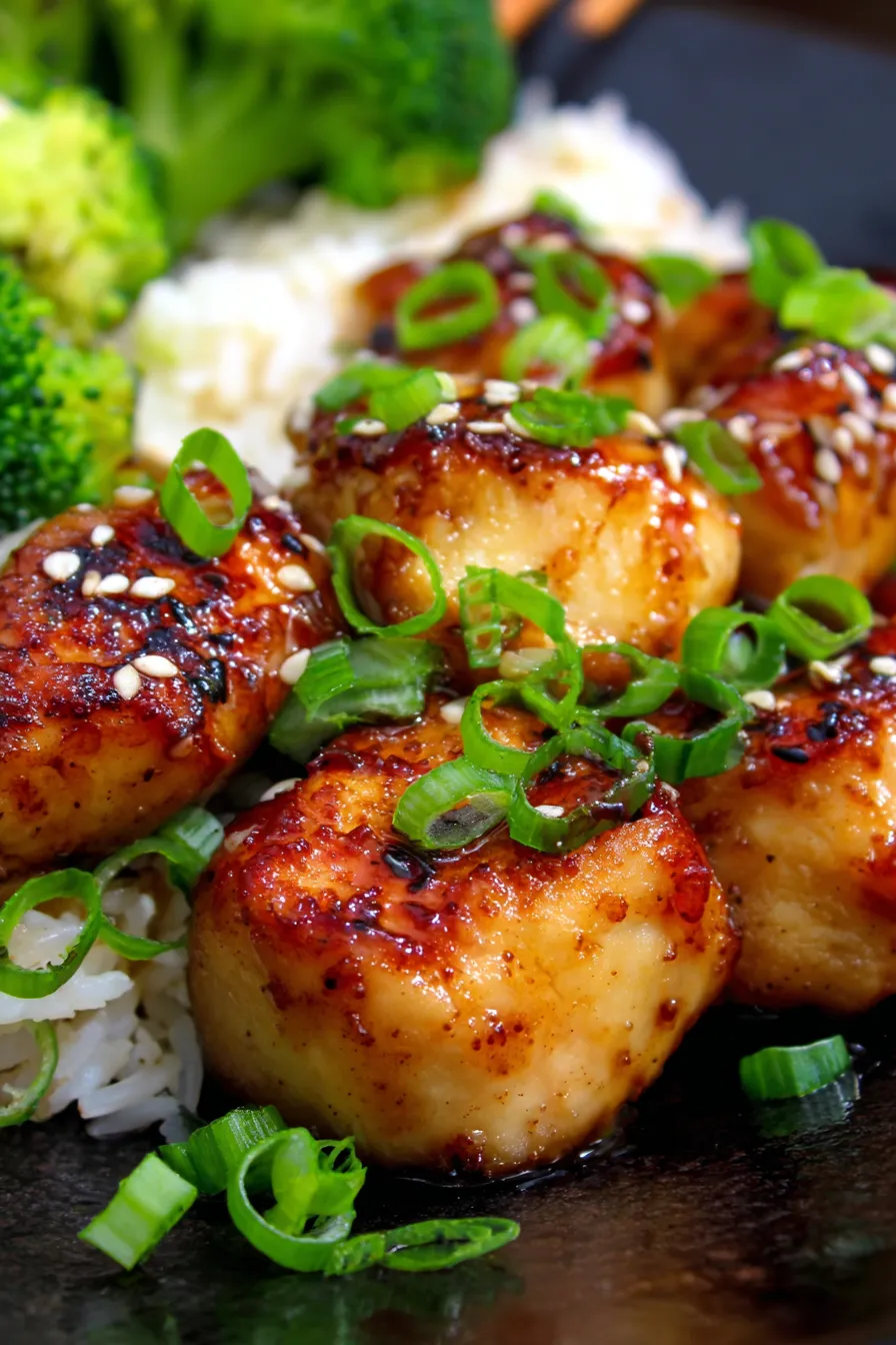 Honey Garlic Chicken in 20 Minutes-texture-closeup