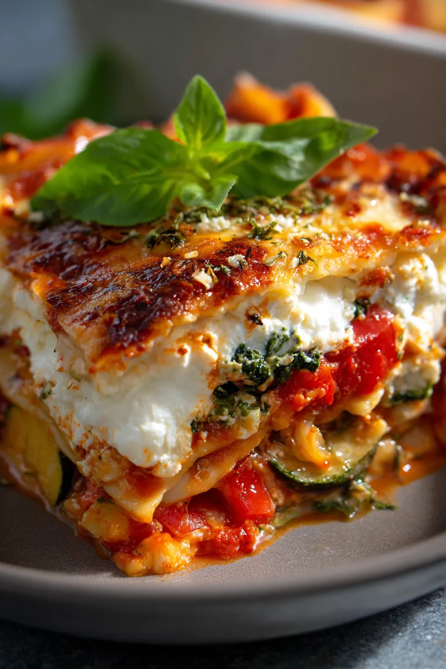 Mediterranean Vegetable Lasagna with Ricotta-ingredients-fresh
