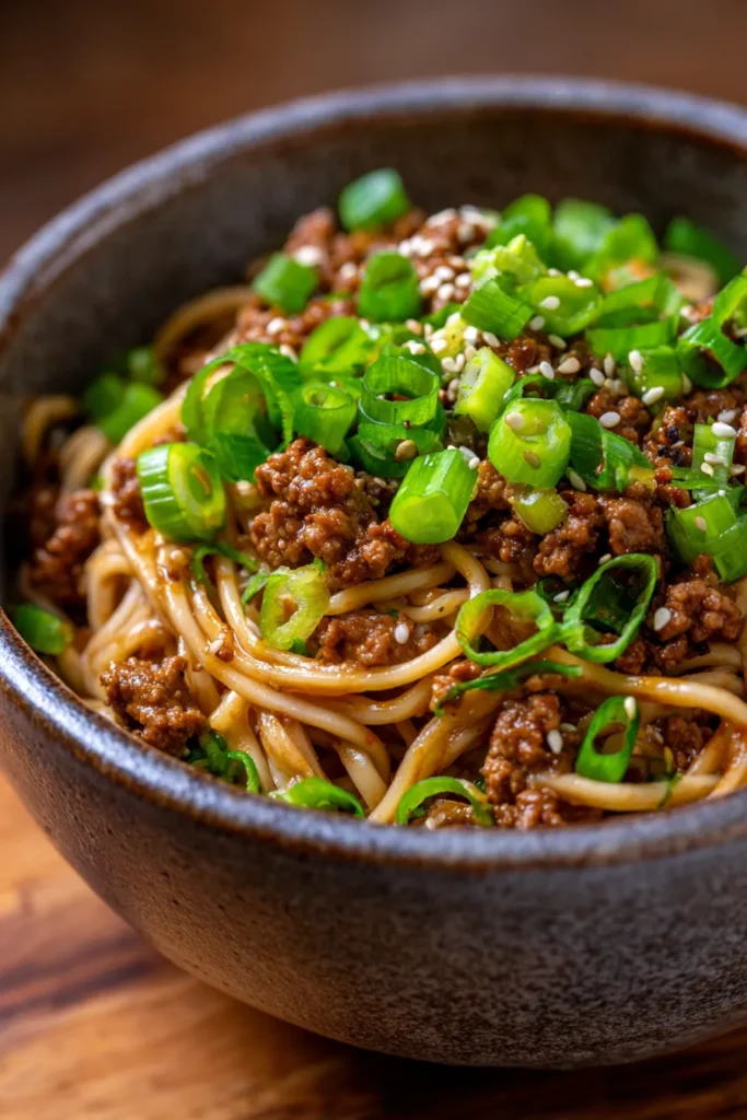 Mongolian Ground Beef Noodles: Quick & Flavorful Dinner