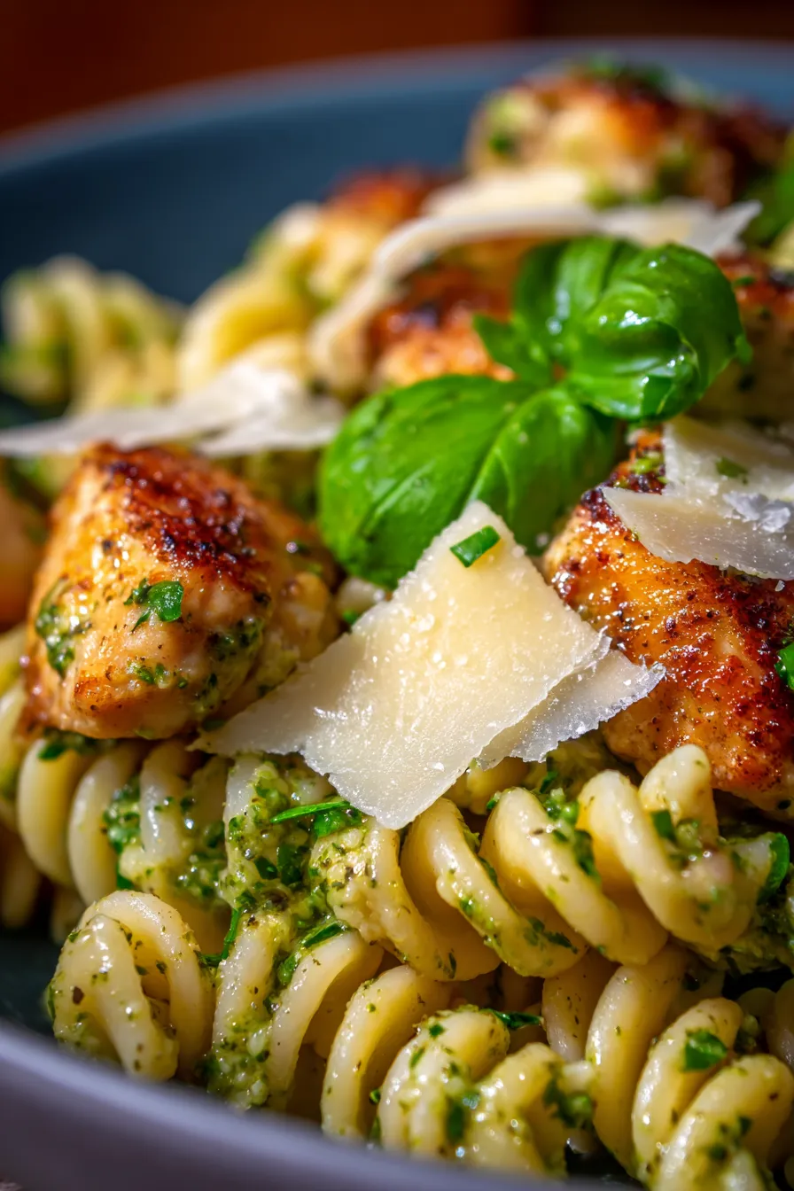 Pesto Parmesan Chicken Pasta-ingredients-prep