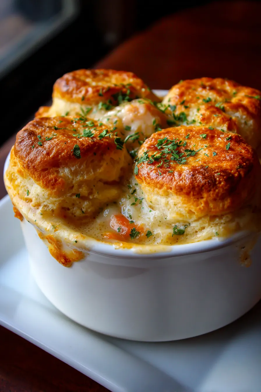 Red Lobster Biscuit Chicken Pot Pie Copycat-serving-spoon