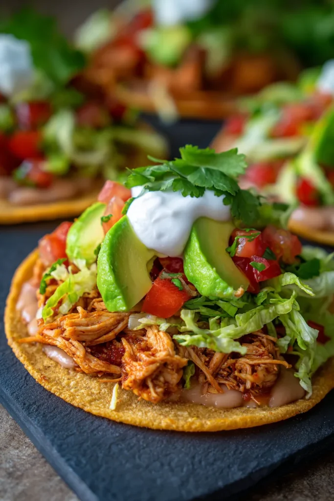 Crispy Rotisserie Chicken Tostadas: Easy Weeknight Meal