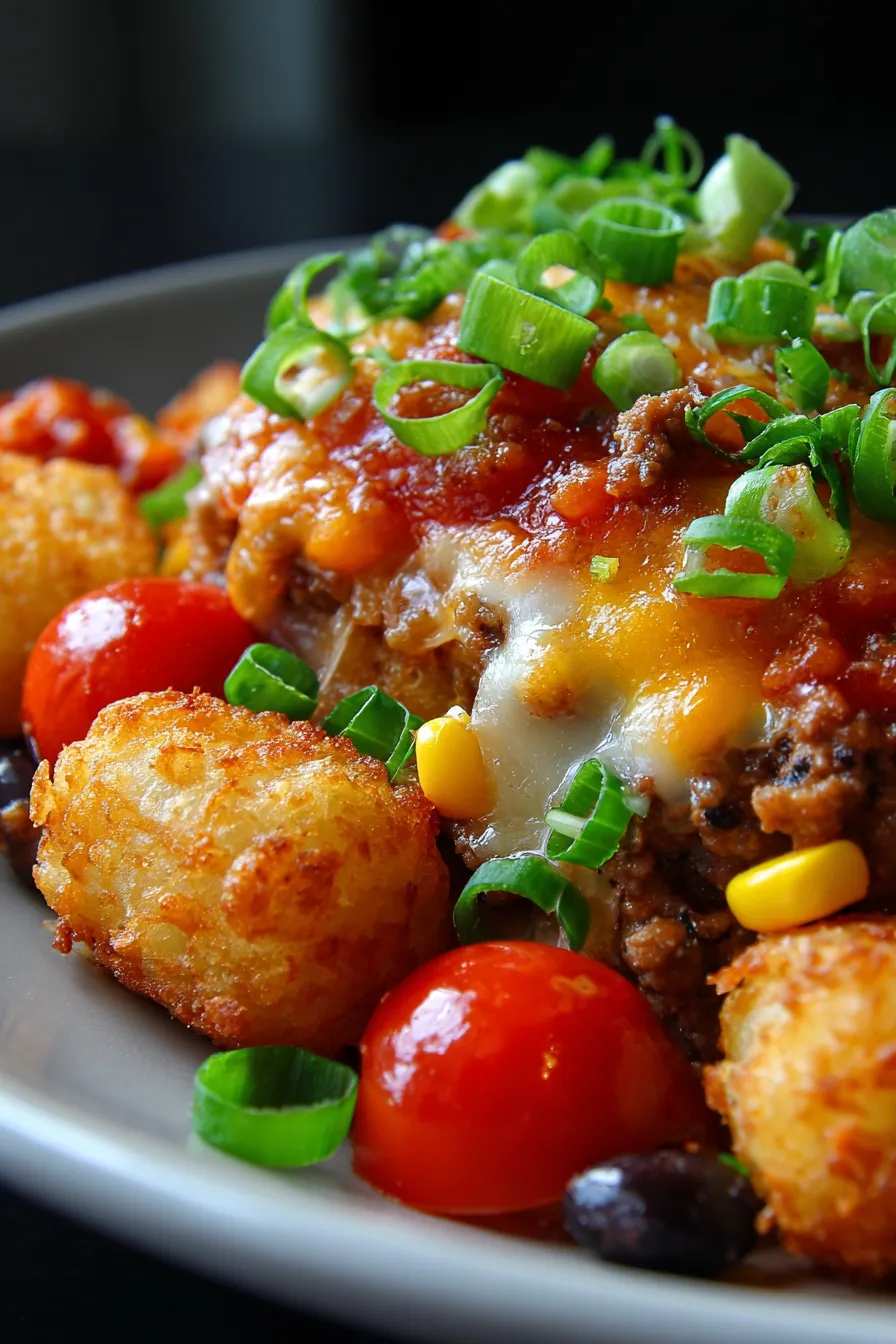 Slow Cooker Cowboy Casserole - ingredients - rustic preparation