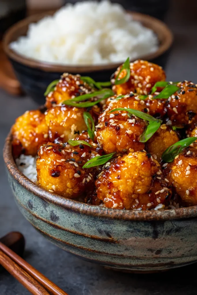 Sticky Sesame Cauliflower: Vegan, GF & Crispy Perfection
