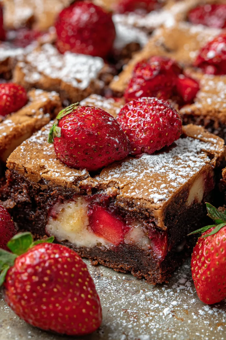Strawberry Earthquake Cake-slice-closeup-texture