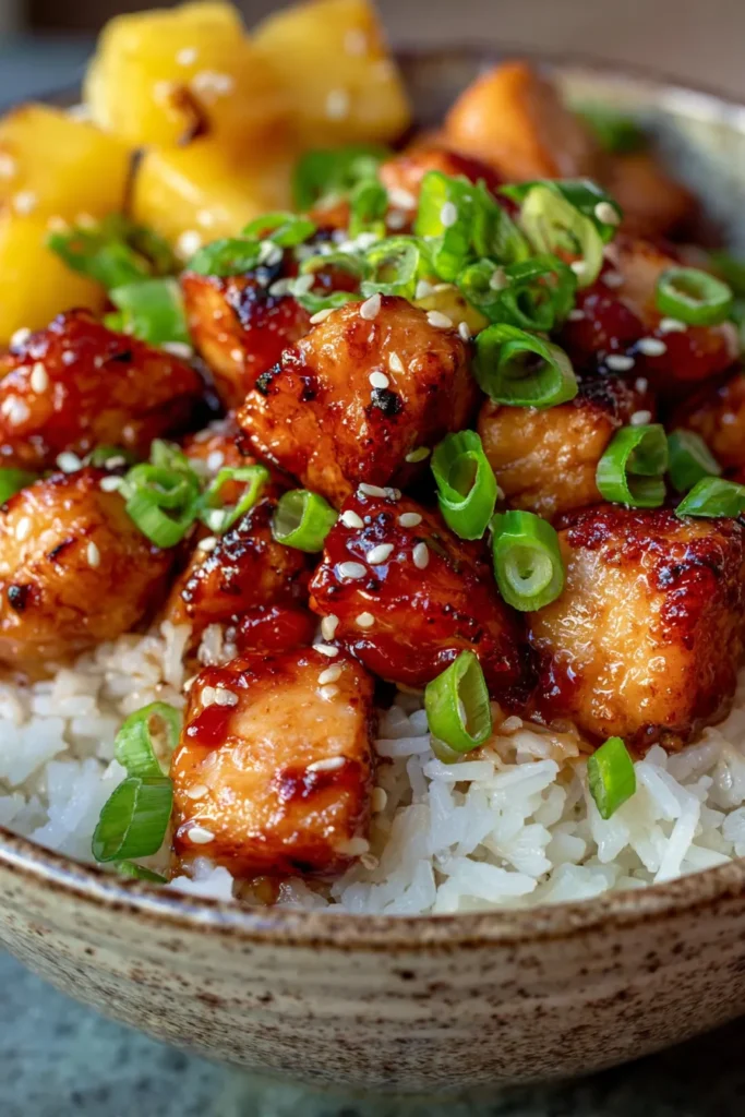 Sweet & Savory Pineapple Chicken with Rice – Easy Dinner