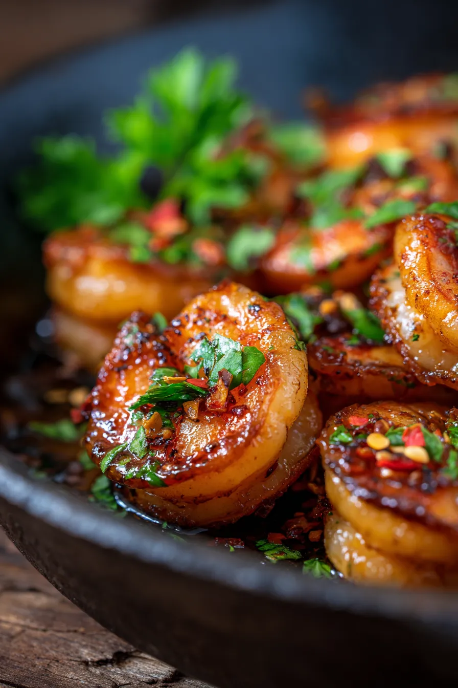 sweet and savory shrimp dish