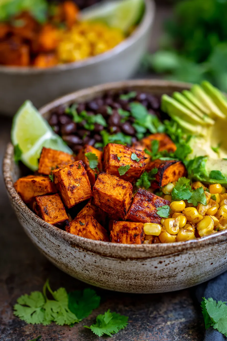 Sweet Potato Taco Bowls (Healthy Weeknight Dinner)-meal-prep-containers