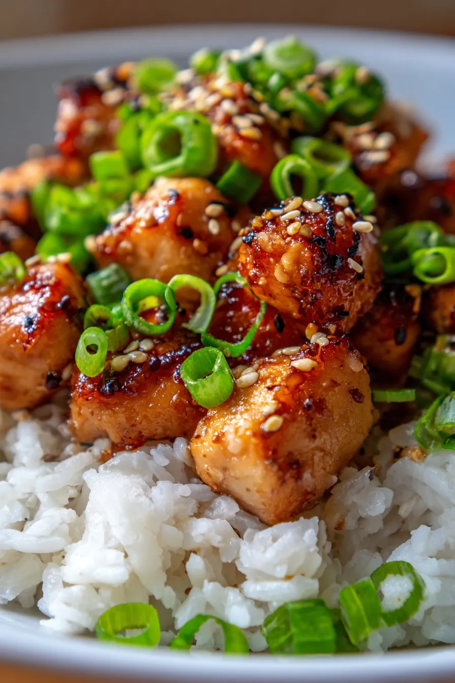 Teriyaki chicken dinner spread