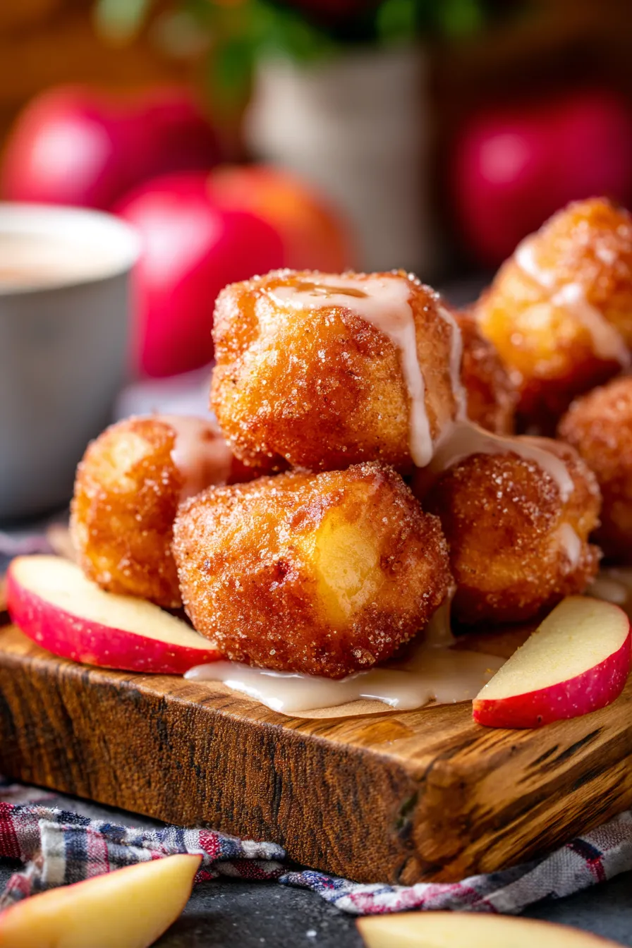Apple Fritter Bites-cinnamon-sugar