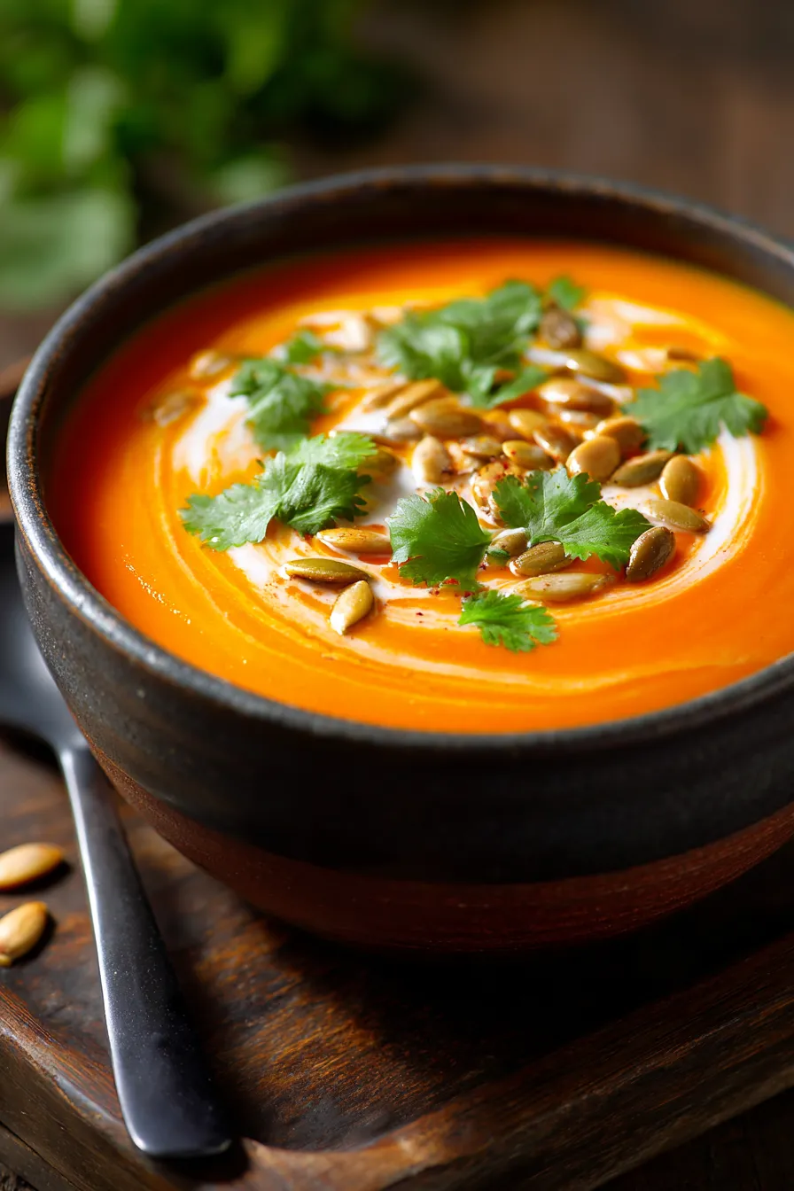 Carrot Ginger Soup-ingredients-overhead