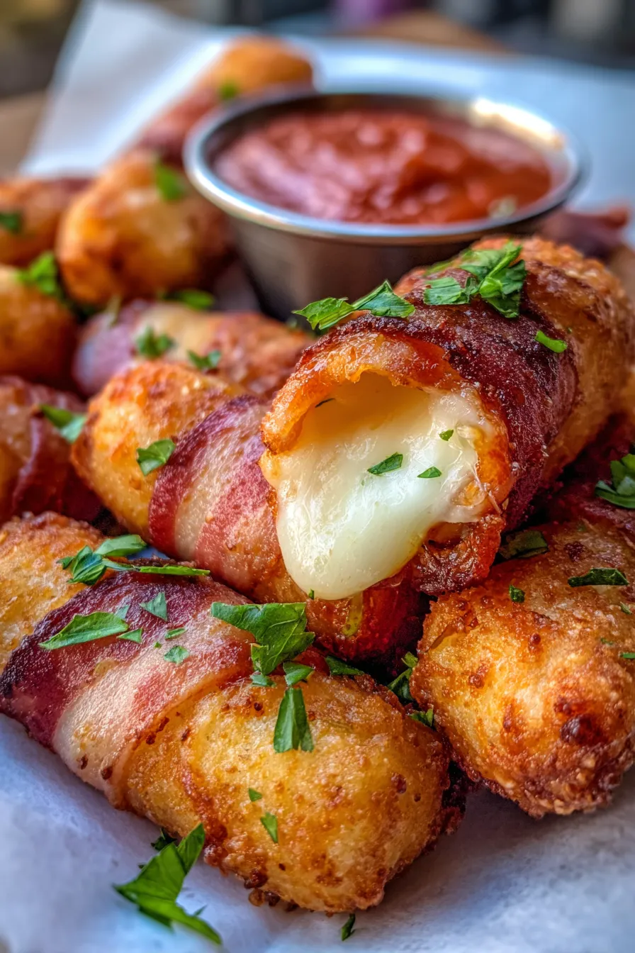 Cheesy Appetizer platter overhead shot
