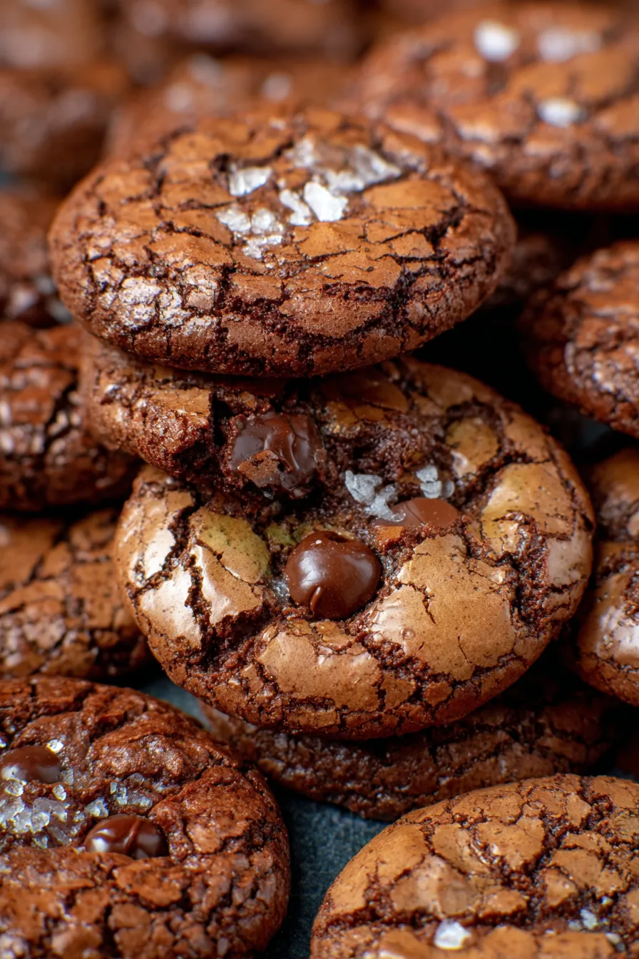 chocolate brownie cookie ingredients prep