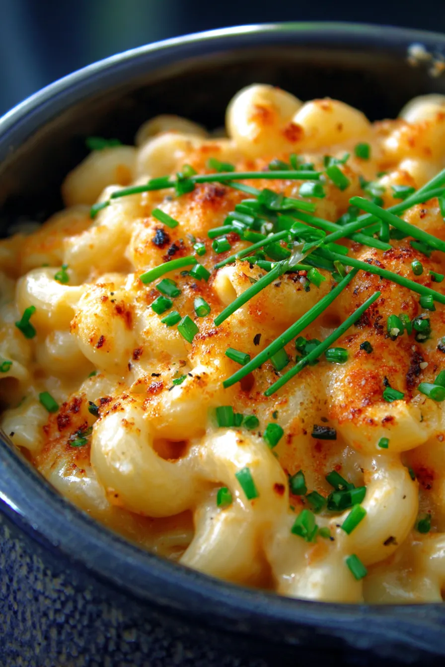 Creamy Crockpot Mac and Cheese That Will Steal the Show-cheesy-pull-overhead