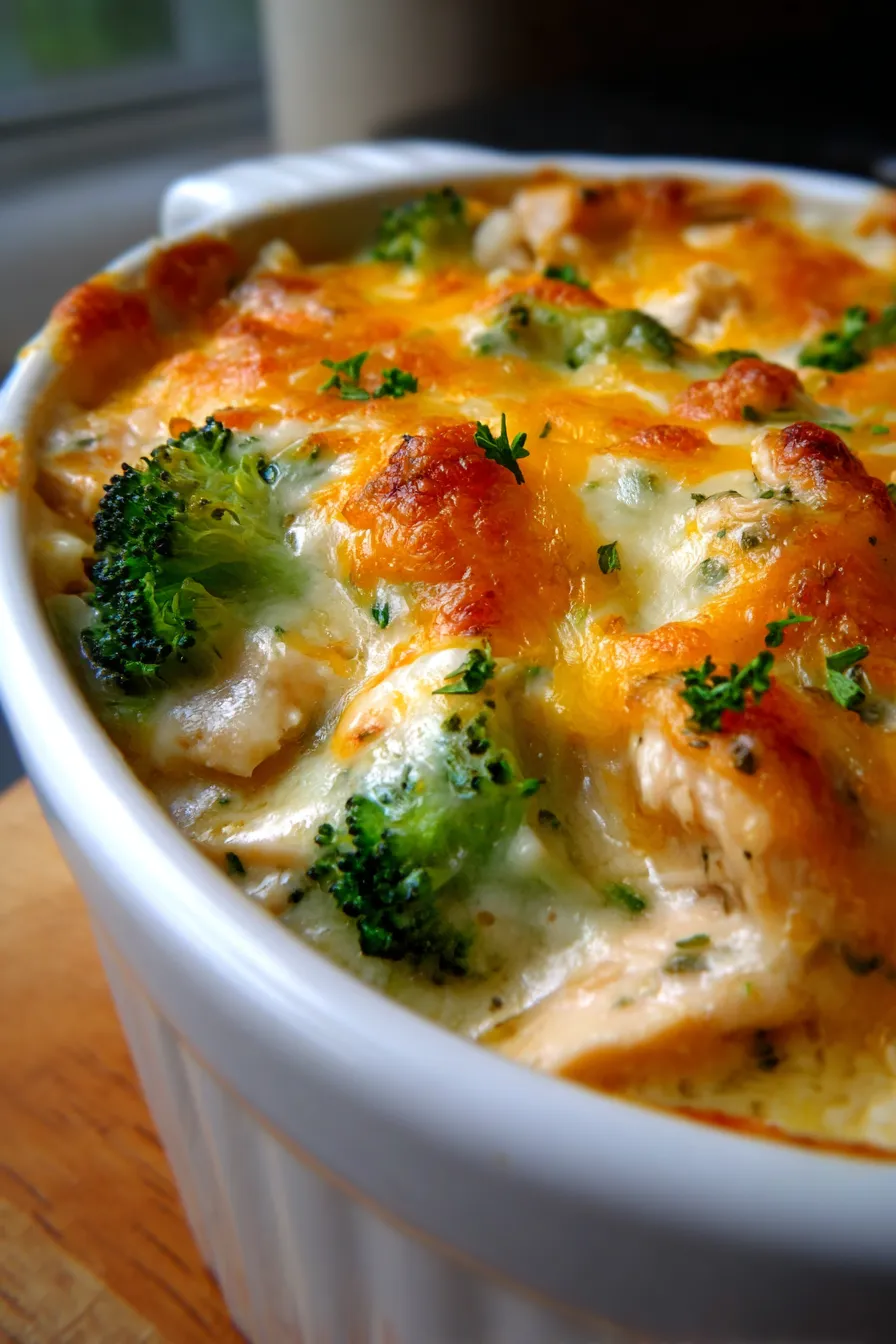 Creamy Low Carb Chicken Casserole (No Noodle Comfort!)-serving-suggestion