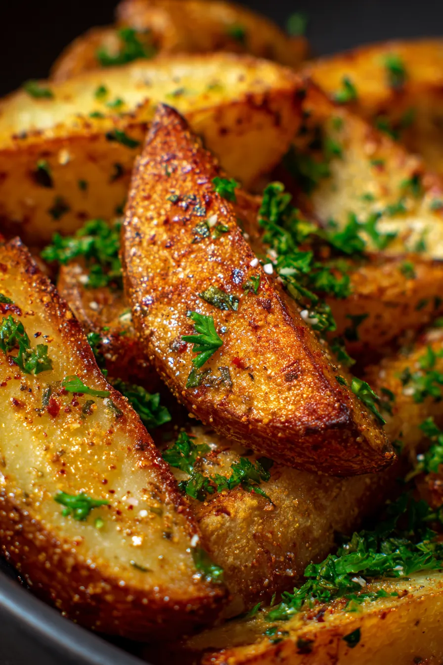 Crispy Garlic Parmesan Potato Wedges Recipe – Easy Oven Baked Appetizer-appetizer-spread