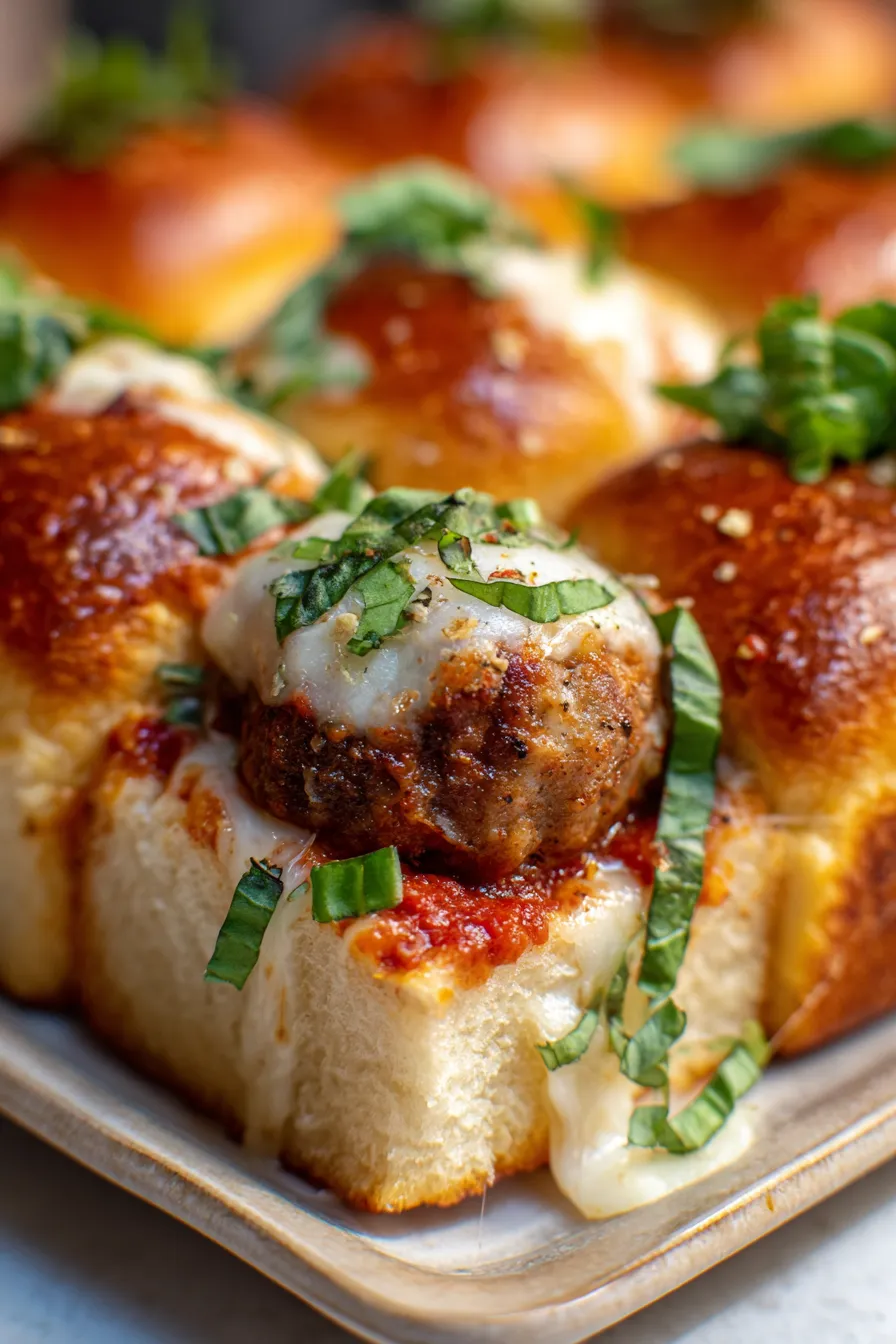 Crowd-Pleasing Meatball Sliders - table spread with sliders and sides