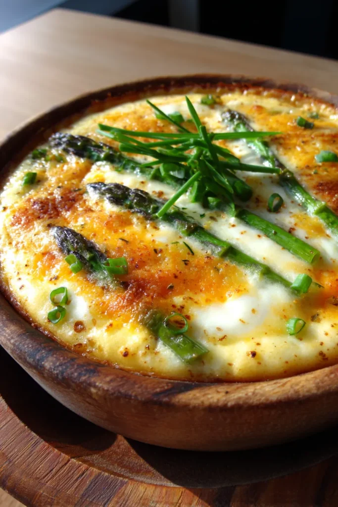 Fluffy Crustless Asparagus Quiche – Gluten Free Recipe