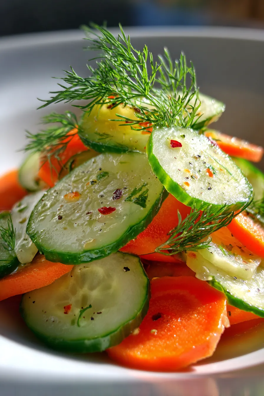 Cucumber Carrot Salad-fresh-ingredients