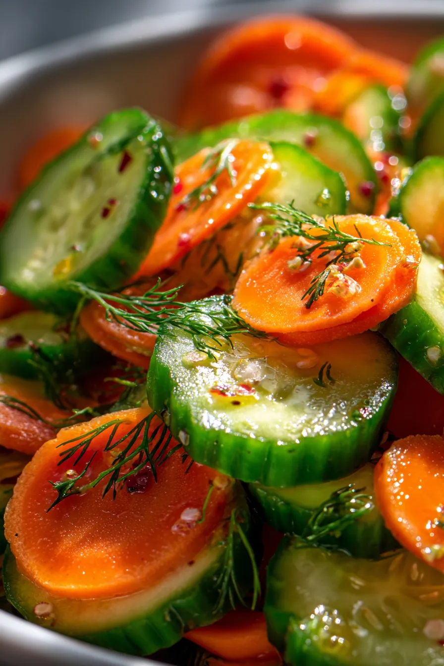 Cucumber Carrot Salad-served-bowl