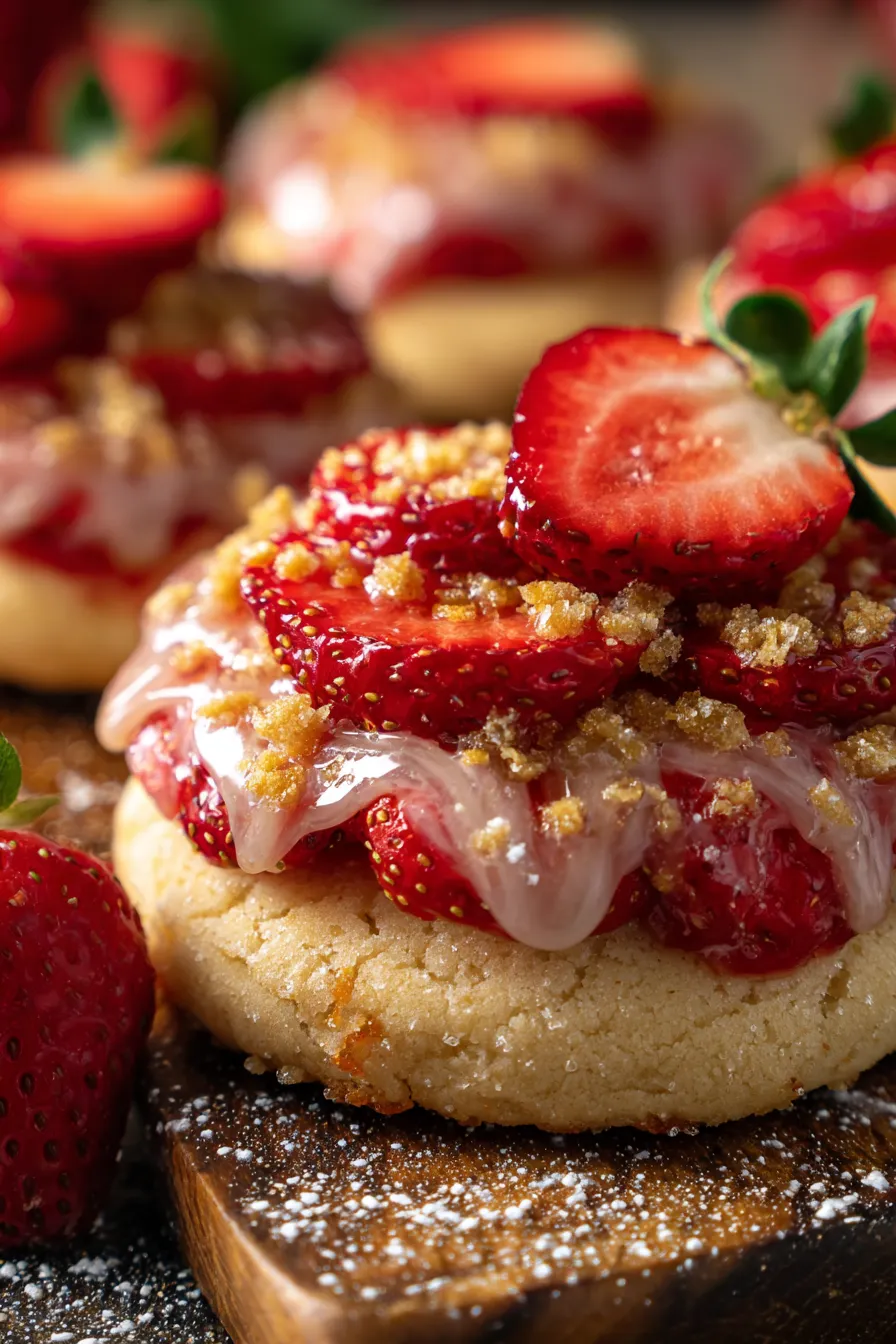 homemade strawberry cookies