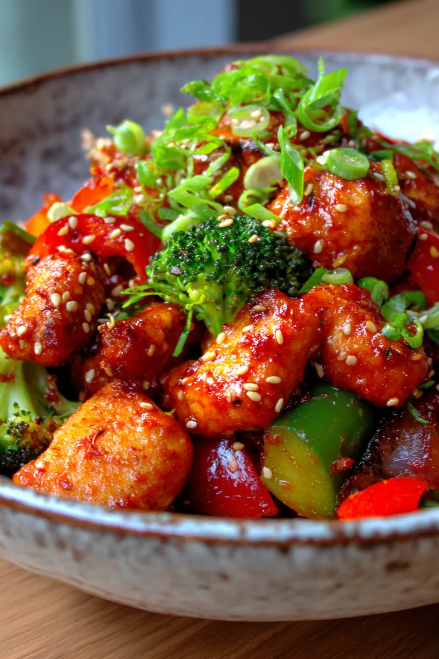 Korean Spicy Chicken Stir Fry: A Flavor Explosion Awaits!-serving-suggestion