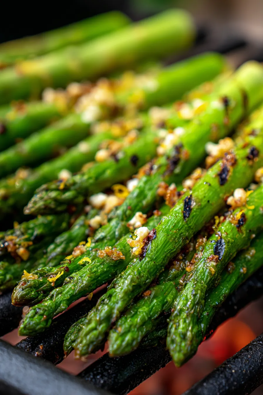 Lemon and Feta Grilled Asparagus serving-suggestion-garden